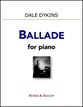 Ballade piano sheet music cover